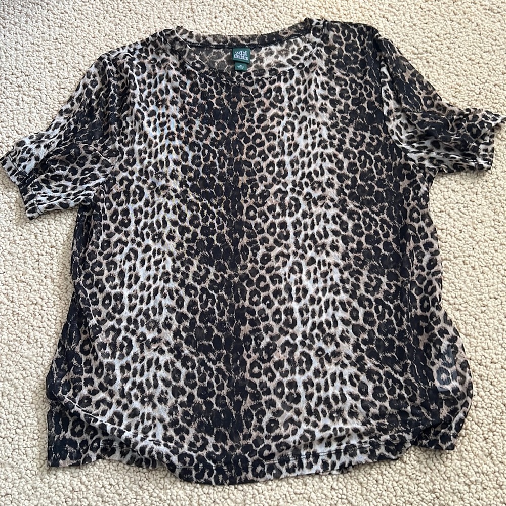 Cheetah print top